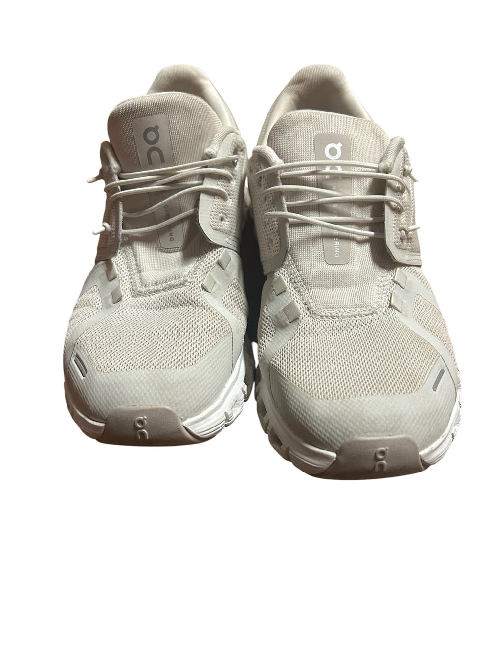 On Running Neutral Beige-Tone Athletic Sneakers
